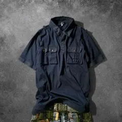 00s DIESEL ポロシャツ グランジ お兄系 ギミックフェード ブラック 00s DIESEL ポロシャツ グランジ お兄系 ギミックフェード ブラック