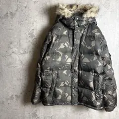 00s old UNIQLO Camouflage Down Jacket