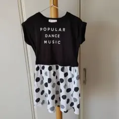 半袖 ドッキングワンピース 120cm
