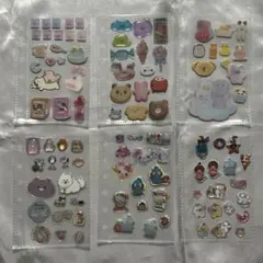 おすそわけシール サンリオ ベイマックス ぷっくりシール モンチッチ タイル