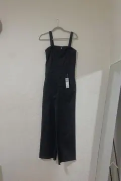 GU ベアトップ サロペットパンツQ BLACK