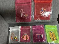 刺繍　巾着袋　6個セット　ハンドメイド