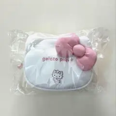 【新品 未開封】ジェラートピケ ハローキティ フェイスポーチ サンリオハウス