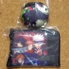 呪術廻戦　折りたたみエコバッグ　ミニクッション
