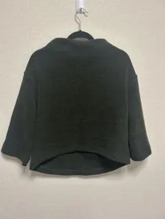 GLOBAL WORKニットトップス　ダークグリーン