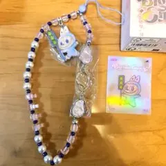 ラブブ　BigintoEnergy フォンチャーム　紫　Luck