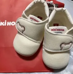 限定1名様 ミキハウス ファーストシューズ 12.0cm ホワイト　新品