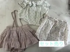 ベビー　キッズ　ブルマ　セット売り＊花柄　タッセル　くすみカラー