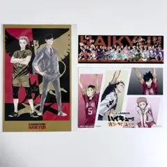 ハイキュー!! ポストカード しおり　3枚セット