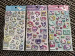 【サンリオキャラ3種】ポップデコパーティーシール3枚セット