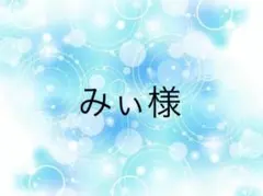 みぃ様専用ページ