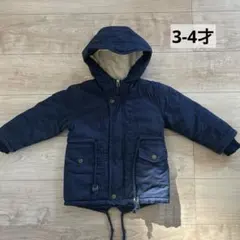 100cm モッズコート ふわふわジャケット ミリタリージャケット ネイビー