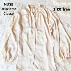 バンドカラーブラウス