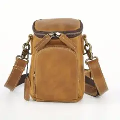 バッグ ウエスト ミニ　レザーバッグ 革 最上層 牛革 レッグバッグ　本革