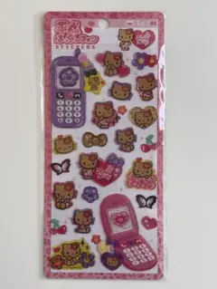 【正規品】ハローキティ 日焼けキティ 平成はっぴーフォン ステッカーシール