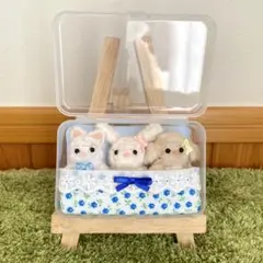 おでかけケース　お布団付き　持ち運び　収納　推し活　赤ちゃん　5cmぬいグッズ
