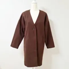 E hyphen world gallery ロング コート ブラウン【F】のサムネイル