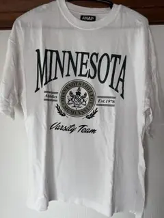 ANAP Tシャツ ホワイト カレッジロゴのサムネイル