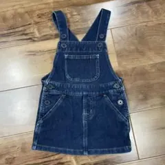 無印良品　デニム ジャンパースカート サロペット　女の子