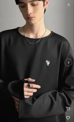 ダンボール素材サムホール付きドルマンTシャツ★Lサイズ★