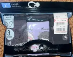 サンリオ　Lサイズ　マイメロディ　クロミ　月夜のメロクロ　ショーツ3枚セット