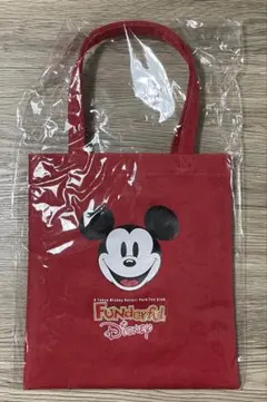 ファンダフルディズニー限定 ミッキーマウス 赤 トートバッグ