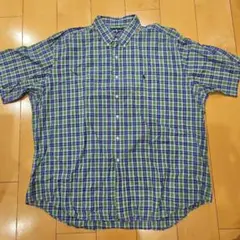 Ralph Lauren Blake 半袖シャツ 緑青チェック