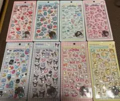 ボンボンドロップシール　3Dぷくぷくシール　サンリオ 8種