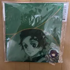 竈門炭治郎 イラスト付きポリエステルアイテム 嘴平伊之助バッジ付き