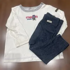 DOUBLE.B ミキハウス　長袖Tシャツとパンツセット 80