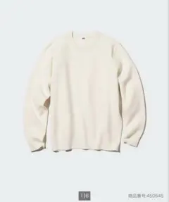 ウォッシャブルミラノリブクルーネックセーター ニット