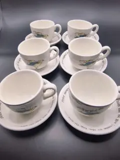 ウェッジウッド　ピーターラビットコーヒーカップ　6脚