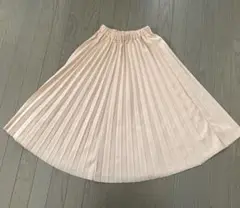 美品✨ プリーツ スカート ピンクベージュ レディーススカート