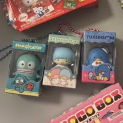 サンリオ　チョコボックス　パッケージチャーム　ハンギョドン　キキ　タキシードサム