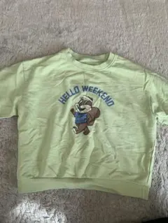 ライトグリーン トレーナー 110cm