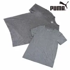 【2枚】プーマ PUMA 半袖Tシャツ グレー カジュアル 古着 スポーツウェア