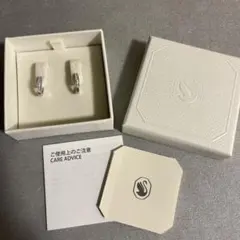 【新品未使用】【美品】スワロフスキー SWAROVSKI ピアス フープピアス