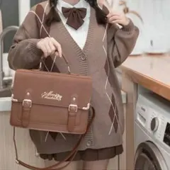 スクールバッグ JK制服バッグ 合皮 PU PUレザー リュックバッグ 3way