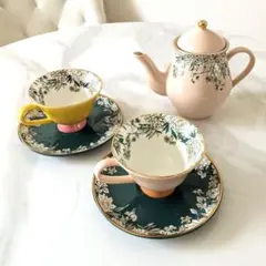 Francfranc フランフラン 食器 ティーセット 茶器 ポット カップ 皿