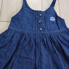 デニム ジャンバースカート　100cm　子供用ジャンパースカート