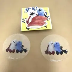 スシロー パペットスンスン ノンノン コラボ限定ステッカー クリアピック