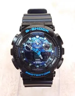 極美品 電池新品 】GA-100CB Ocean Blueの涼しげカモフラ - メルカリ