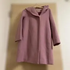 ストロベリーフィールズ　ライトショートビーバー　ロングコート　ウール混　ピンク 68965426b_b_10_215.jpg