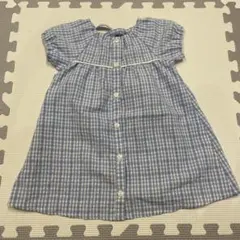 チェックワンピース　90