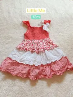Little Me ノースリーブ ワンピース 12m ティアード 花柄 女の子のサムネイル