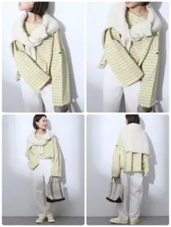 LE MINOR/ルミノア　SLOBE別注 ビッグボーダーカットソー　イエロー