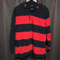 Givenchy ストライプ ポロシャツ ブラック/レッド - メルカリ