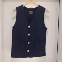 COOTIE PRODUCTIONS ベスト Sサイズ COOTIE Baja Vest ベスト 【Navy】 クーティ