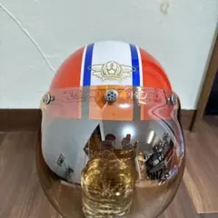 アーサーフルマー ジェットヘルメット レッド ゴールドライン - メルカリ