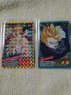 ドラゴンボールカードダス 隠しプリズム 剥がし有り無し2枚